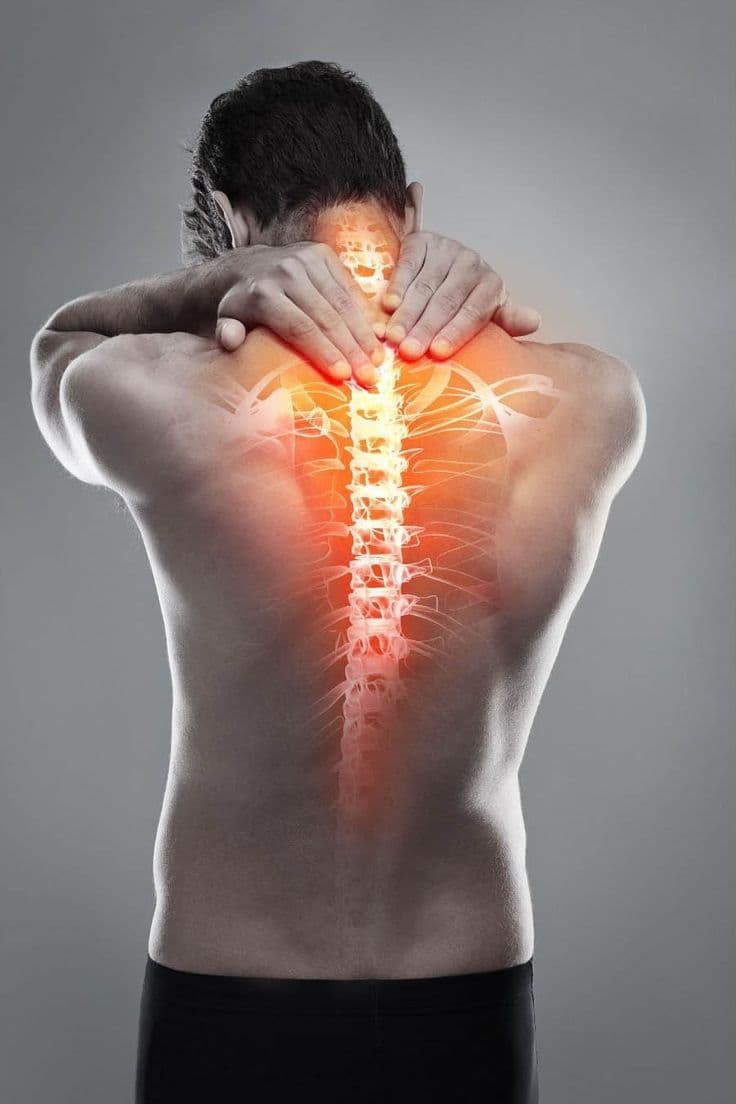 Illustrative image highlighting the neck and cervical spine