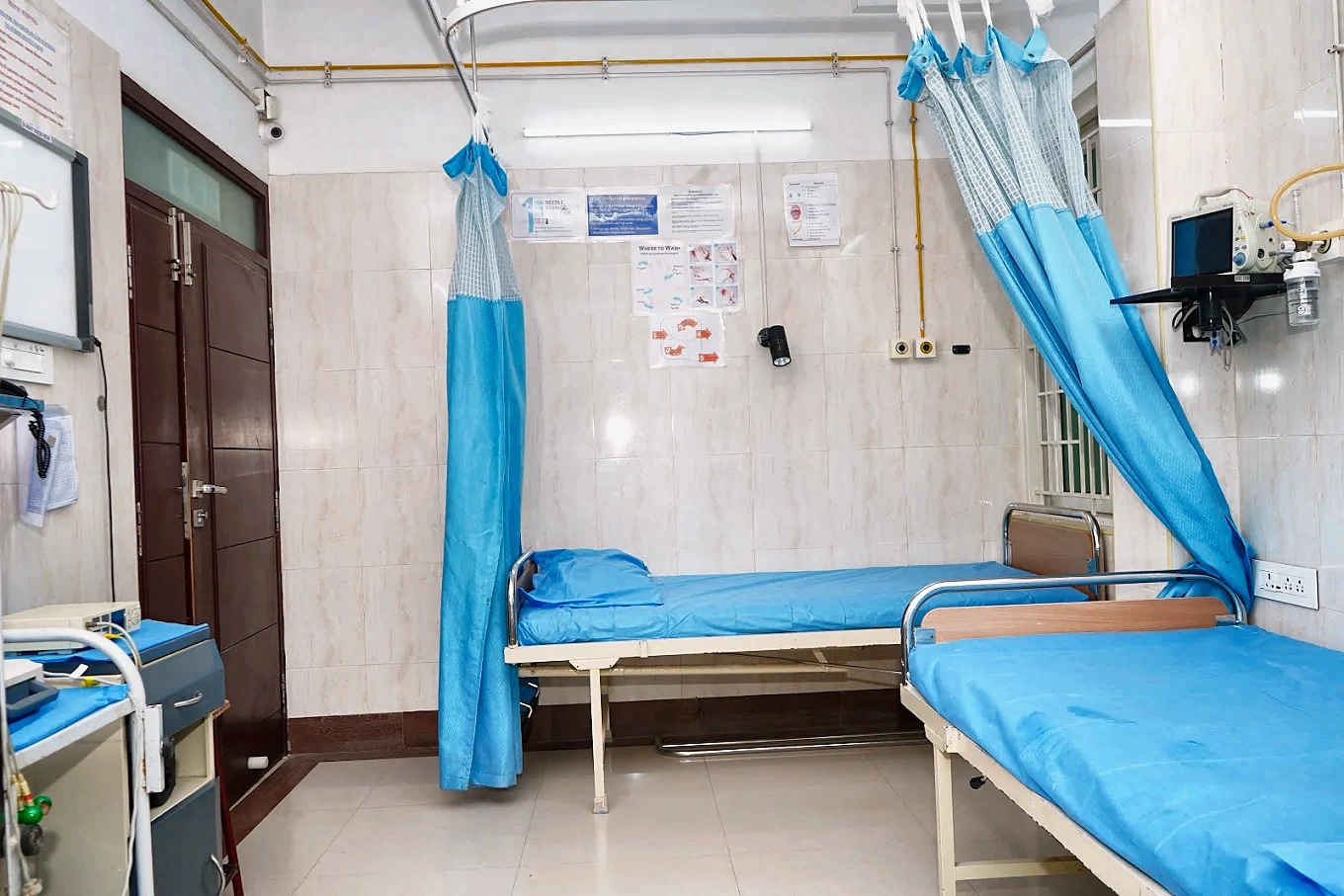 Private patient room at Sruthi Hospital, Sivakasi
